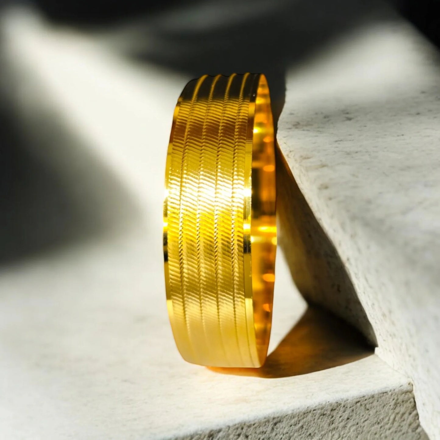 22 Ayar Altın Kaplama 1.5 cm Hasır Bilezik