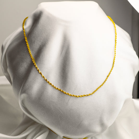 22 Ayar Altın Kaplama Makarna Zincir