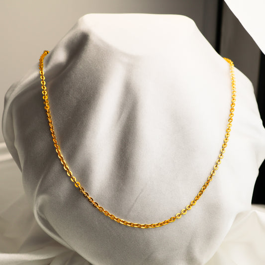 22 Ayar Altın Kaplama Halka Zincir