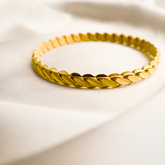 22 Ayar Altın Kaplama Üçlü Burma Bilezik