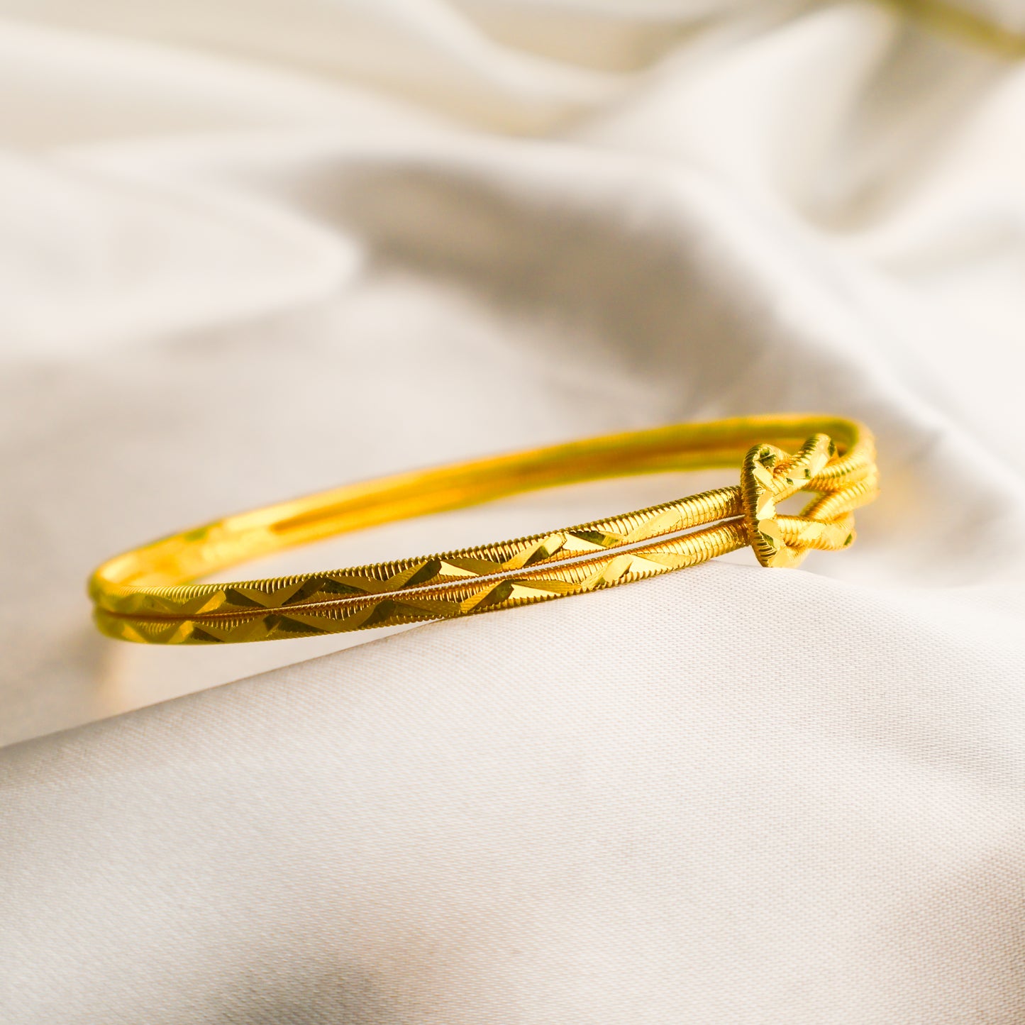 22 Ayar Altın Kaplama Düğüm Ajda Bilezik