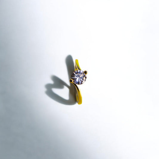 22 Ayar Altın Kaplama Lale Tektaş