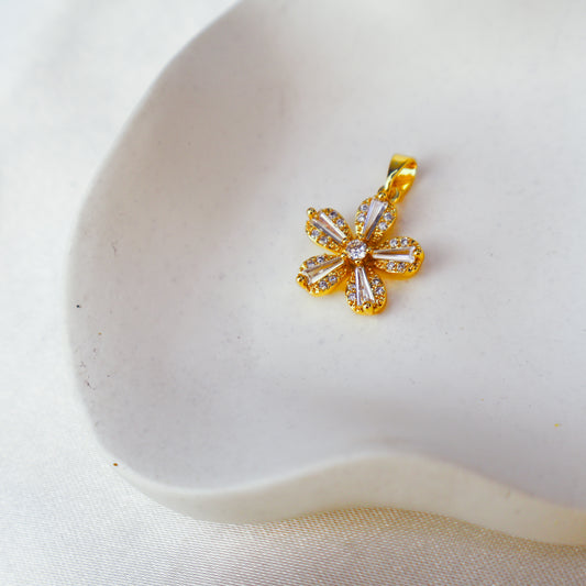 Çiçek Kolye Ucu | Gold